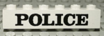 3009pb022 - Brick 1 x 6 with Black 'POLICE' Serif Pattern