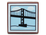 3068pb0674 - Tile 2 x 2 with Suspension Bridge Pattern