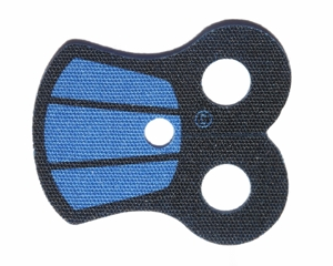 48431pb03 - Minifigure Armor Pauldron Cloth with Black Neck, Convex Top, and 2 Thick Black Stripes Pattern