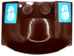 93604pb14 - Wedge 3 x 4 x 2/3 Triple Curved with Medium Azure Headlights Pattern (Stickers) - Set 41319