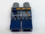 970c63pb08 - Hips and Dark Blue Legs with Medium Nougat Belt and Sash and Pirate Boots on Dark Bluish Gray Pattern