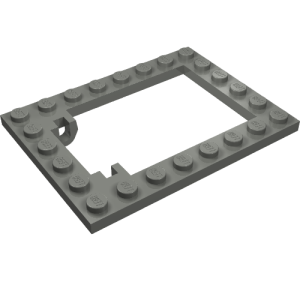 30041 - Plate, Modified 6 x 8 Trap Door Frame Horizontal