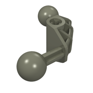 41670 - Bionicle Ball Joint 4 x 4 x 2 90 degrees with 2 Ball Joint and Axle Hole