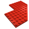 2401 - Wedge, Plate 10 x 10 with 4 x 4 Cutout and Cut Corner