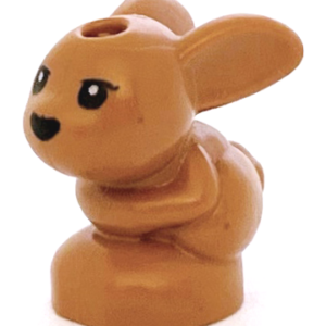 18852pb01 - Bunny / Rabbit, Friends, Baby, Sitting with Black Eyes and Nose Pattern (Chili / Mini / Minu)