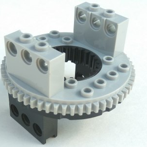 2856c03 - Technic Turntable 56 Tooth Extended Arms with Light Bluish Gray Top (2856 / 2855)