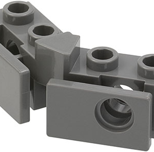2991b - Technic, Brick 1 x 2 - 1 x 2 Angled with Bumper Holder, Open Front