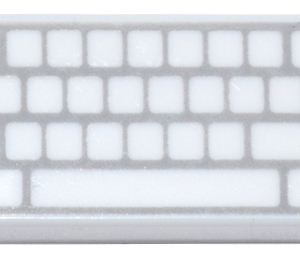 3069pb0856 - Tile 1 x 2 with Computer Keyboard Blank Keys Pattern