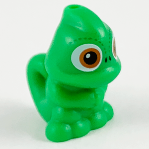 36106pb02 - Chameleon, Upright with Hole on Top and Hole on Tail with Dark Orange Eyes Pattern (Pascal)
