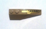 41747pb051 - Wedge 6 x 2 Right with Gold Emblem Pattern (Sticker) - Set 6869