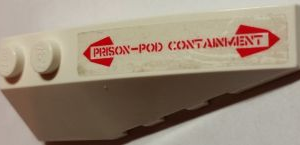 41747pb063 - Wedge 6 x 2 Right with 'PRISON-POD CONTAINMENT' Pattern (Sticker) - Set 5973