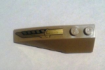 41748pb051 - Wedge 6 x 2 Left with Gold Emblem Pattern (Sticker) - Set 6869