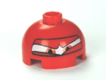 553pb013 - Brick, Round 2 x 2 Dome Top with Eyes Squinting and F1 Helmet Pattern (Francesco)