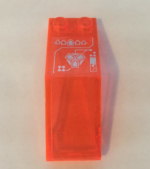 6070pb022 - Windscreen 5 x 2 x 1 2/3 with Silver Circuitry Pattern (Sticker) - Set 70351