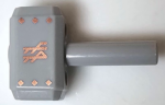 75904pb02 - Minifigure, Utensil Tool Sledgehammer (Mjolnir, Hammer) with 6 Copper Diamonds and Runes (Symbols) Pattern on Both Sides