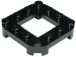 79387 - Plate, Modified 4 x 4 with Rounded Corners, 4 Feet and 2 x 2 Cutout