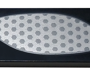 87079pb1218R - Tile 2 x 4 with Silver Hexagon Mesh Eye Cover Pattern Model Right Side