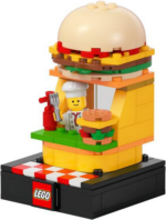 87332-1 - Bricktober Brick Bites Set 4/4 - Burger Stall (2024 Toys "R" Us Exclusive)