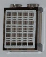 87552pb002 - Panel 1 x 2 x 2 with Side Supports - Hollow Studs with Solar Panel Pattern (Sticker) - Set 3366