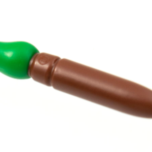 93552pb04 - Minifigure, Utensil Paint Brush with Molded Green Bristles Pattern