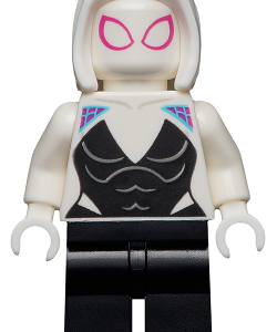 sh0682 - Ghost Spider / Spider-Gwen - White Basic Smooth Hood