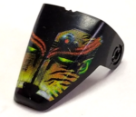 x209pb07 - Technic Throwbot Visor with Amazon / Jungle Pattern