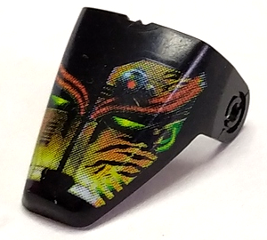 x209pb07 - Technic Throwbot Visor with Amazon / Jungle Pattern