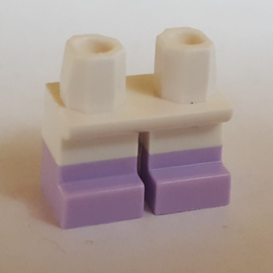 41879pb021 - Legs Short with Molded Lavender Lower Legs / Boots  Pattern