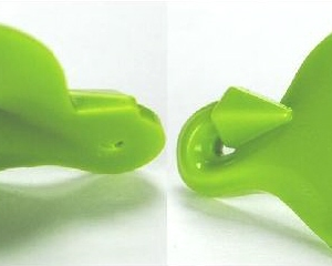 98153pb02 - Minifigure, Headgear Hood and Tail with Dark Green Snake Pattern