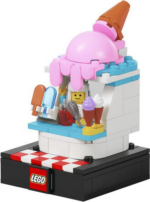 87324-1 - Bricktober Brick Bites Set 3/4 - Ice Cream Stall (2024 Toys "R" Us Exclusive)