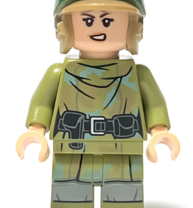 sw1264 - Princess Leia - Olive Green Endor Outfit, Helmet