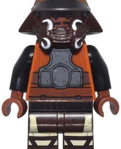 sw1369 - Lando Calrissian - Skiff Guard, Dark Brown Printed Legs