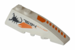 41747pb034 - Wedge 6 x 2 Right with '7694', Scorpion and Orange Stripes Pattern (Stickers) - Set 7694