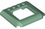 4652 - Wedge 5 x 6 x 2/3 Triple Curved with 3 x 4 Cutout for Window (Sunroof)