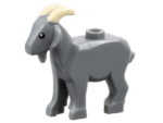 95341pb03 - Goat with Black Eyes and Tan Horns Pattern