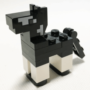 minehorse05 - Minecraft Horse Baby / Foal, Black - Brick Built