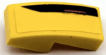11477pb160R - Slope, Curved 2 x 1 x 2/3 with Black Stripe and Red Taillight Pattern Model Right Side (Sticker) - Set 75893