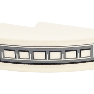50950pb171L - Slope, Curved 3 x 1 with Black and Dark Bluish Gray Grille Pattern Model Left Side (Sticker) - Set 5973