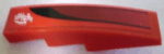 61678pb009 - Slope, Curved 4 x 1 with 'SPHERE' and Black Vent Pattern (Sticker) - Set 8898