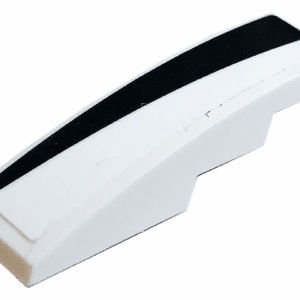 61678pb142R - Slope, Curved 4 x 1 with Black Stripe Pattern Model Right Side (Sticker) - Set 76896