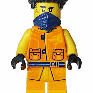 njo0908 - Arin - Tang Jacket, Dark Blue Bandana