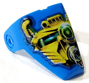 x209px2 - Technic Throwbot Visor with Scuba / Sub Pattern