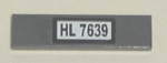 2431pb0076 - Tile 1 x 4 with 'HL 7639' Pattern (Sticker) - Set 7639