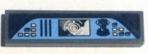 2431pb0250 - Tile 1 x 4 with Control Panel Pattern (Sticker) - Set 6869