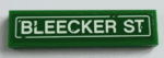 2431pb0630 - Tile 1 x 4 with 'BLEECKER ST' Pattern (Sticker) - Set 76108