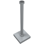 30256 - Support 2 x 2 x 5 Bar on Tile Base with Solid Stud and Stop Ring