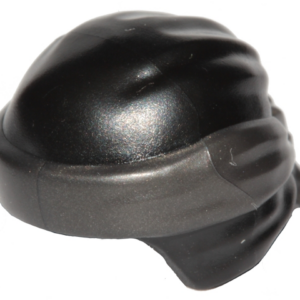 24496pb14 - Minifigure, Headgear Ninjago Wrap Type 3 with Molded Pearl Dark Gray Bandana and Knot Pattern