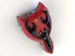 50659c01pb01 - Large Figure Torso, Knights Kingdom Lord Vladek with Scorpion on Dark Red Background and Pearl Light Gray Rotation Joint Sockets Pattern