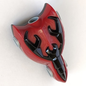 50659c01pb01 - Large Figure Torso, Knights Kingdom Lord Vladek with Scorpion on Dark Red Background and Pearl Light Gray Rotation Joint Sockets Pattern