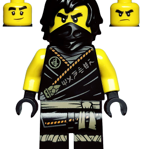 njo0575 - Cole - Legacy, Rebooted, Ninjago Logogram 'MANTER' on Torso